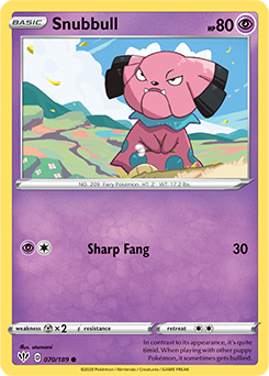 Snubbull 70/189 Pokémon card from Darkness Ablaze for sale at best price