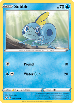 Sobble 55/202 Pokémon card from Sword & Shield for sale at best price