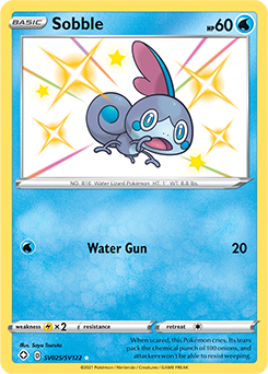 Shining Pokémon Pokémon card Sobble SV025/SV122 from Shining Fates expansion
