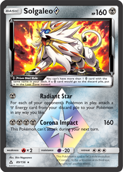 Solgaleo 89/156 Pokémon card from Untra Prism for sale at best price