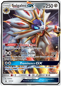 Solgaleo GX SM104 Pokémon card from Sun and Moon Promos for sale at best price