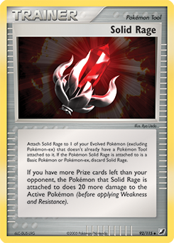 Solid Rage 92/115 Pokémon card from Ex Unseen Forces for sale at best price