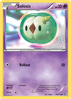 Carte Pokémon Commune Solosis 73/113 de la série Legendary Treasures