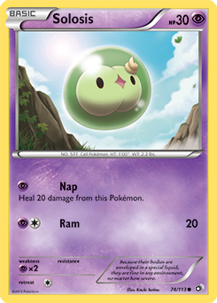 Solosis 74/113 Pokémon card from Legendary Treasures for sale at best price