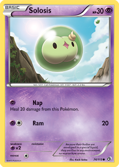 Carte Pokémon Commune Solosis 74/113 de la série Legendary Treasures