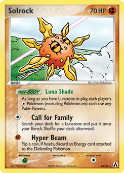 Carte Pokémon Solaroc 25/92 de la série Ex Créateurs de Légendes en vente au meilleur prix