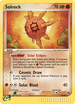 Carte Pokémon Solaroc 13/100 de la série Ex Tempête de Sable en vente au meilleur prix