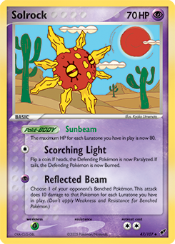 Carte Pokémon Solaroc 47/107 de la série Ex Deoxys en vente au meilleur prix