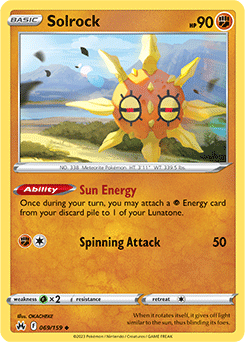 Solrock 069/159 Pokémon card from Crown Zenith for sale at best price