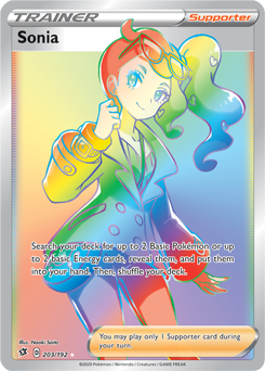 Sonia 203/192 Pokémon card from Rebel Clash for sale at best price