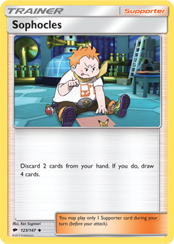Sophocles 123/147 Pokémon card from Burning Shadows for sale at best price