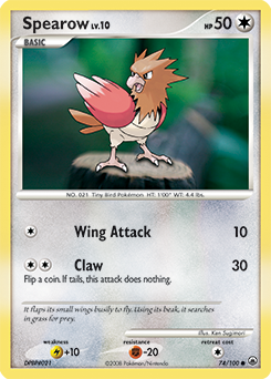 Spearow 74/100 Pokémon card from Majestic Dawn for sale at best price
