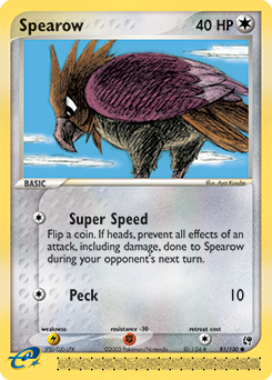Spearow 81/100 Pokémon card from Ex Sandstorm for sale at best price
