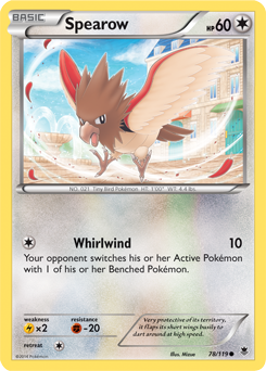 Spearow 78/119 Pokémon card from Phantom Forces for sale at best price