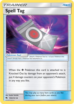 Spell Tag 190/214 Pokémon card from Lost Thunder for sale at best price