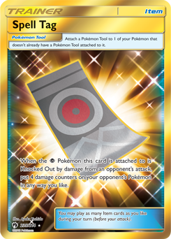 Spell Tag 235/214 Pokémon card from Lost Thunder for sale at best price