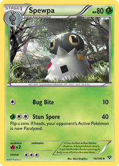 Spewpa 16/146 Pokémon card from X&Y for sale at best price