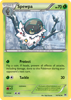 Spewpa 14/162 Pokémon card from Breakthrough for sale at best price
