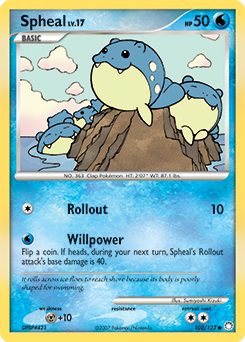 Spheal 102/123 Pokémon card from Mysterious Treasures for sale at best price