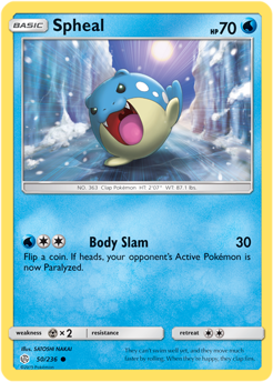 Spheal 50/236 Pokémon card from Cosmic Eclipse for sale at best price