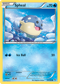 Spheal 24/106 Pokémon card from Flashfire for sale at best price