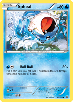 Spheal 45/160 Pokémon card from Primal Clash for sale at best price