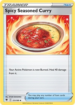 Uncommon Pokémon card Spicy Seasoned Curry 151/189 from Astral Radiance expansion