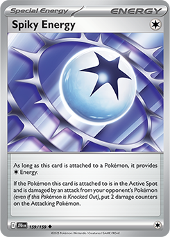 Uncommon Pokémon card Spiky Energy 159/159 from Journey Together expansion