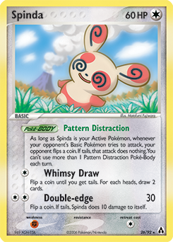 Carte Pokémon Spinda 26/92 de la série Ex Créateurs de Légendes en vente au meilleur prix