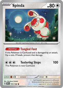 Spinda 151/182 Pokémon card from Paradox Rift for sale at best price