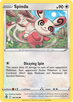 Spinda 141/195 Pokémon card from Silver Tempest for sale at best price
