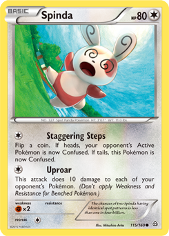 Spinda 115/160 Pokémon card from Primal Clash for sale at best price