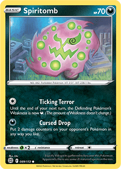 Spiritomb 089/172 Pokémon card from Brilliant Stars for sale at best price