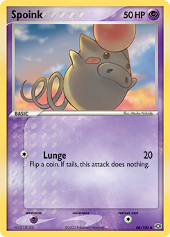 Spoink 66/106 Pokémon card from Ex Emerald for sale at best price