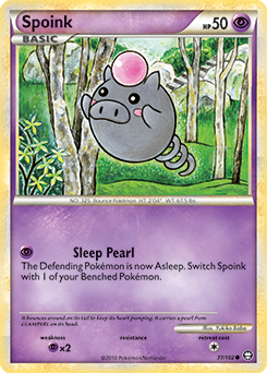 Spoink 77/102 Pokémon card from Triumphant for sale at best price