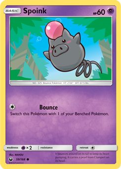Spoink 59/168 Pokémon card from Celestial Storm for sale at best price