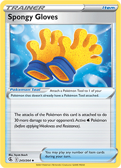 Spongy Gloves 243/264 Pokémon card from Fusion Strike for sale at best price