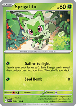 Sprigatito 012/193 Pokémon card from Paldea Evolved for sale at best price