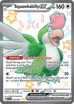 Squawkabilly ex 223/91 Pokémon card from Paldean fates for sale at best price