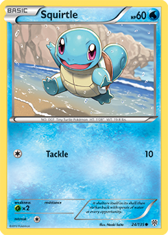 Squirtle 24/135 Pokémon card from Plasma Storm for sale at best price