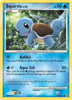 Squirtle 112/132 Pokémon card from Secret Wonders for sale at best price