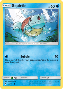 Squirtle 33/214 Pokémon card from Unbroken Bonds for sale at best price
