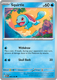Squirtle 7/165 Pokémon card from 151 for sale at best price
