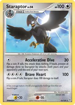 Staraptor 16/130 Pokémon card from Diamond & Pearl for sale at best price