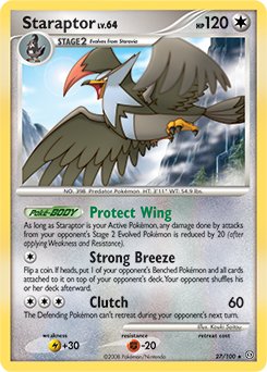 Staraptor 27/100 Pokémon card from Stormfront for sale at best price