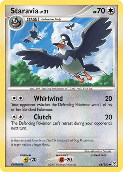 Staravia 64/130 Pokémon card from Diamond & Pearl for sale at best price