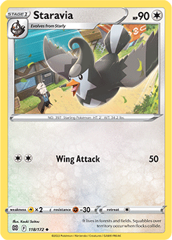 Staravia 118/172 Pokémon card from Brilliant Stars for sale at best price