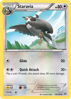 Staravia 126/162 Pokémon card from Breakthrough for sale at best price