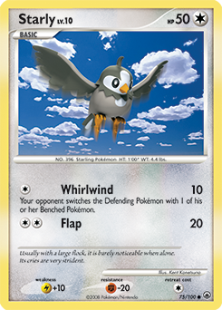 Starly 75/100 Pokémon card from Majestic Dawn for sale at best price