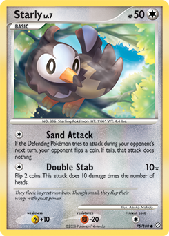 Starly 75/100 Pokémon card from Stormfront for sale at best price